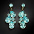 Серьги "Fillori Burvība (Aqua Bohemica)" с кристаллами Preciosa™